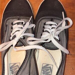 Vans Gray Sneakers with Cream Soles